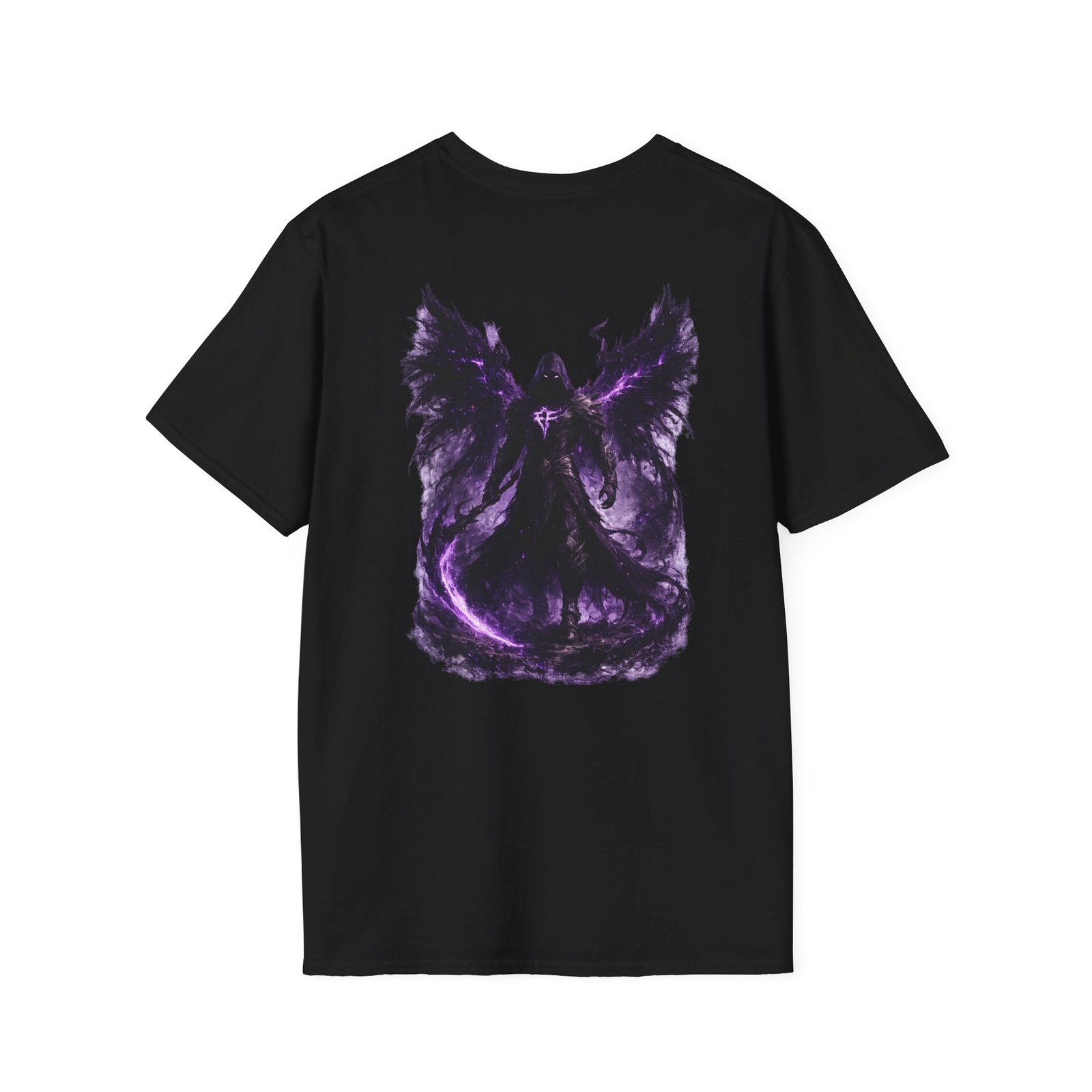 echoflame null seraph t shirt — purple fallen angel wings design echoflame null seraph t shirt — purple fallen angel wings design
