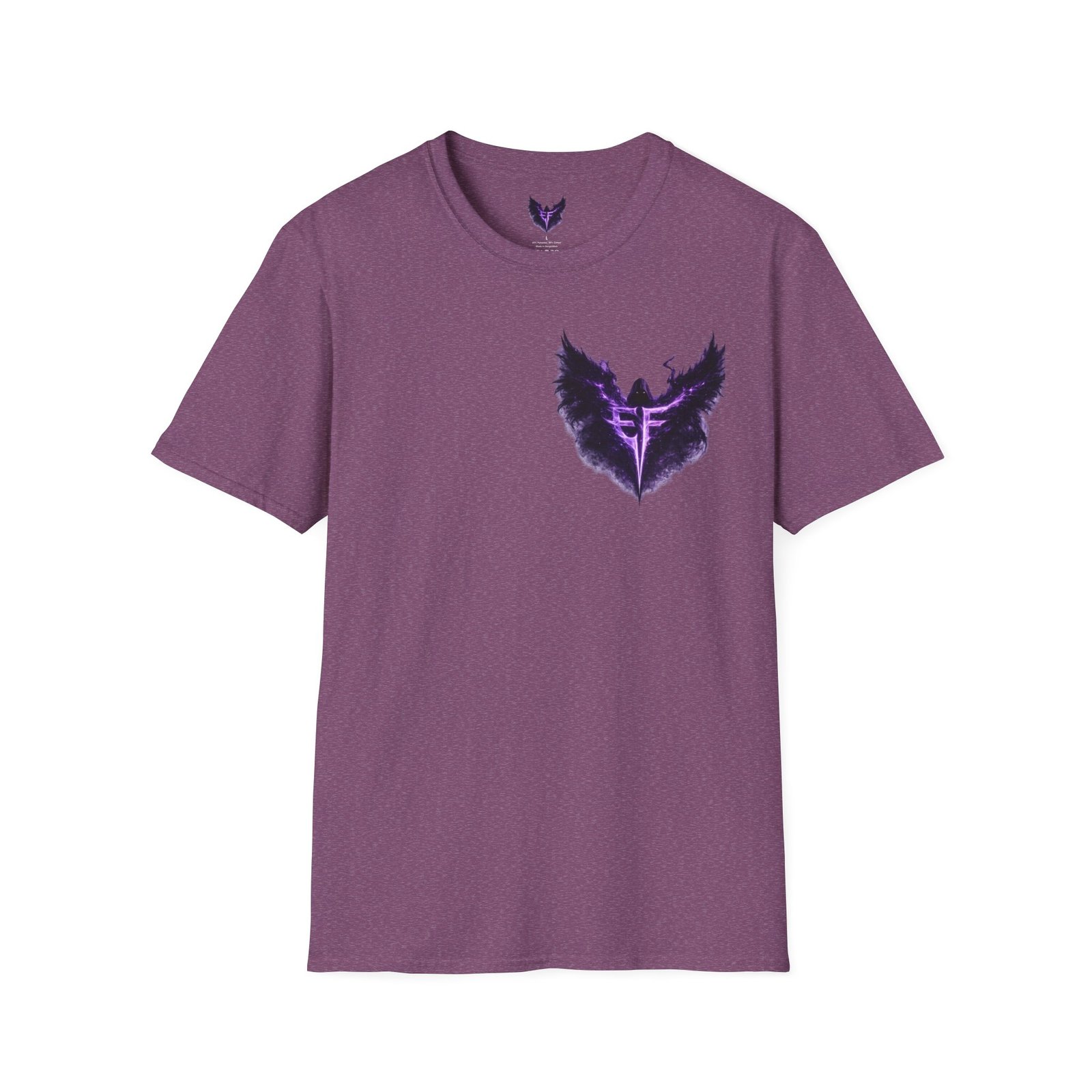 echoflame null seraph t shirt — purple fallen angel wings design echoflame null seraph t shirt — purple fallen angel wings design