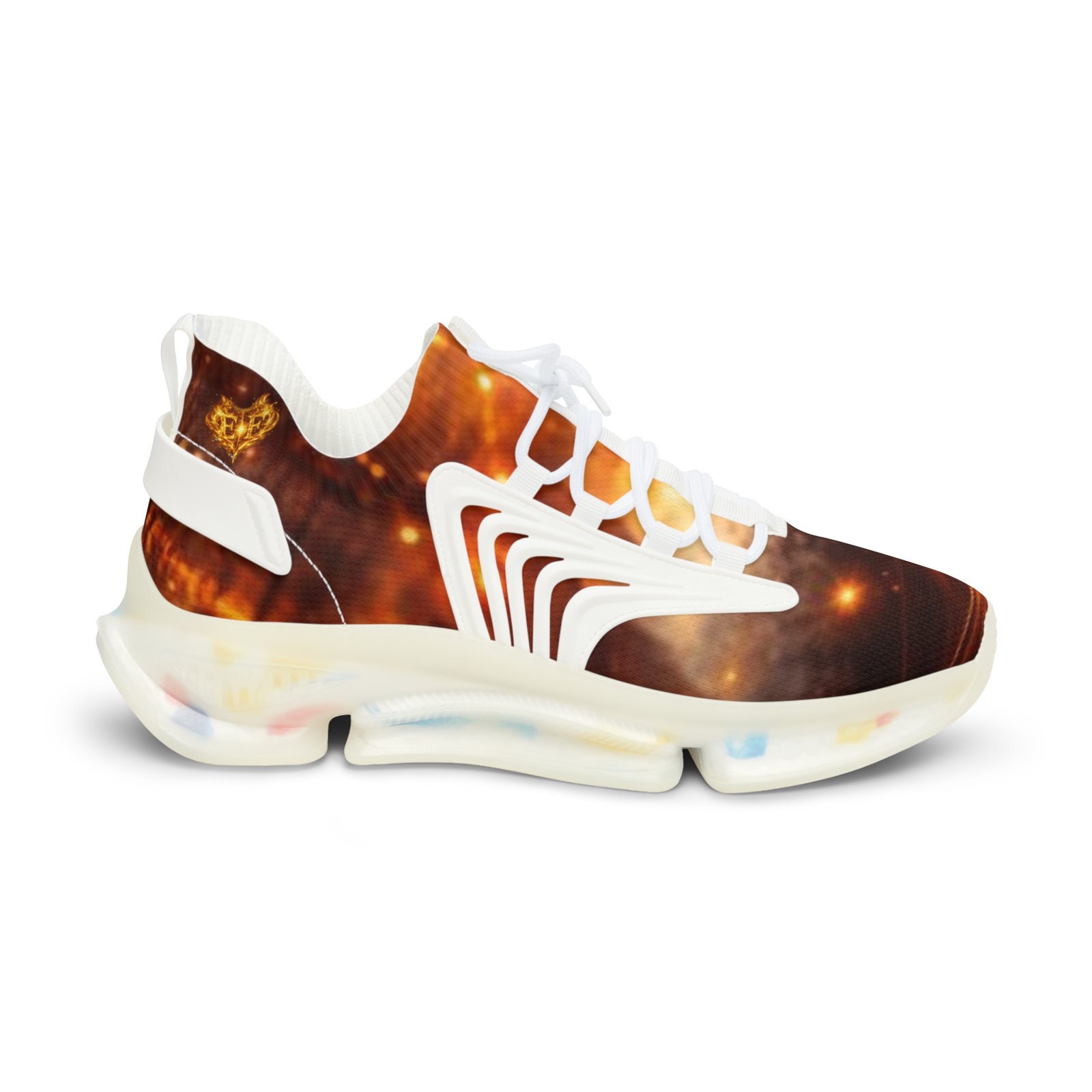 echoflame fiery galaxy print sneakers | mesh athletic shoes echoflame fiery galaxy print sneakers | mesh athletic shoes