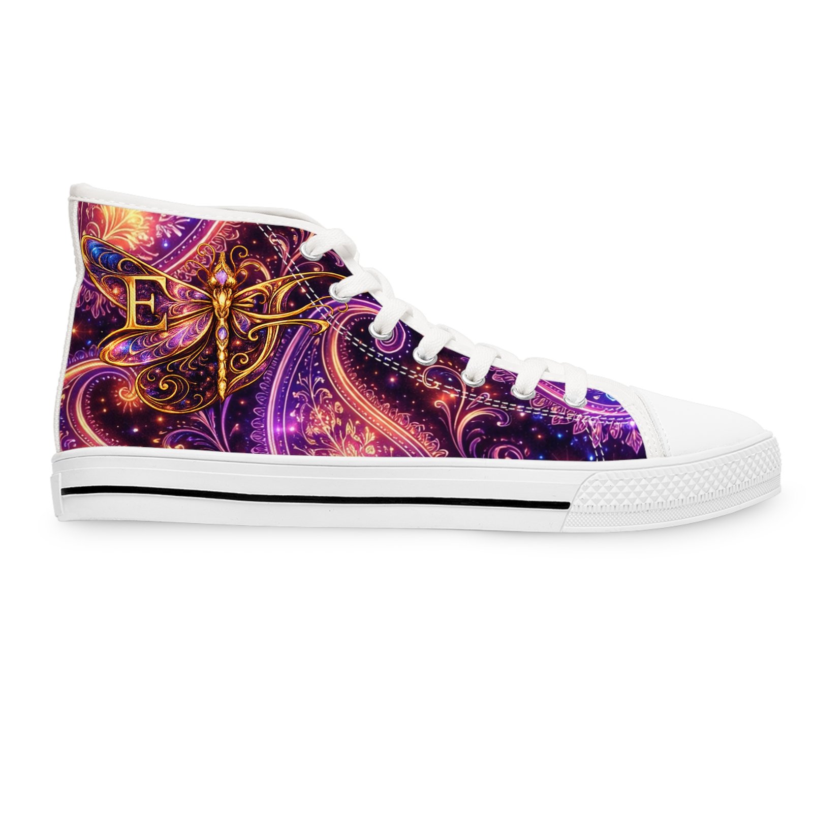 echoflame dragonfly women's high top sneakers echoflame dragonfly women's high top sneakers