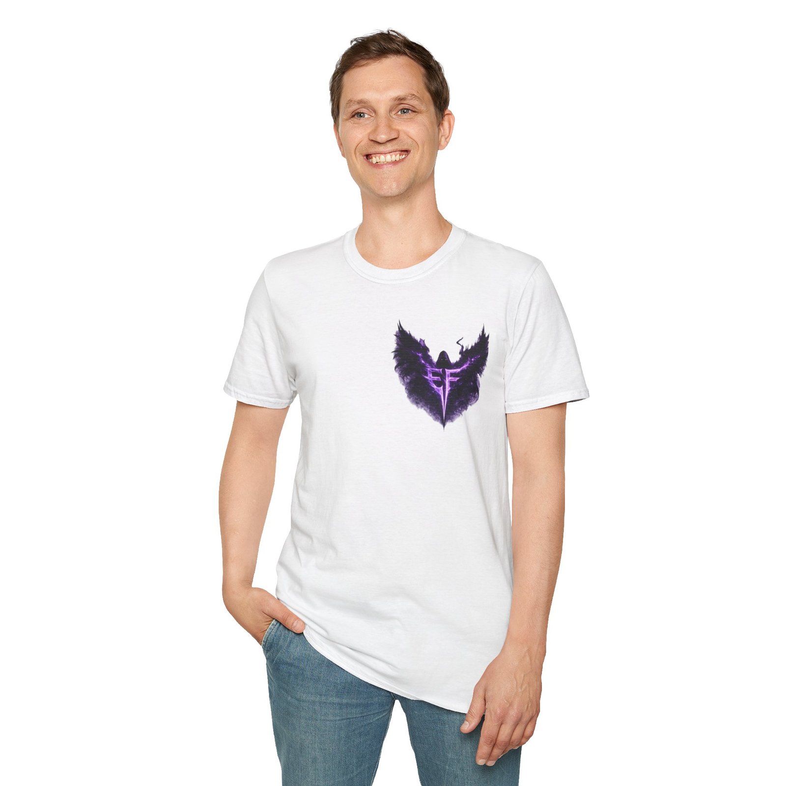 echoflame null seraph t shirt — purple fallen angel wings design echoflame null seraph t shirt — purple fallen angel wings design