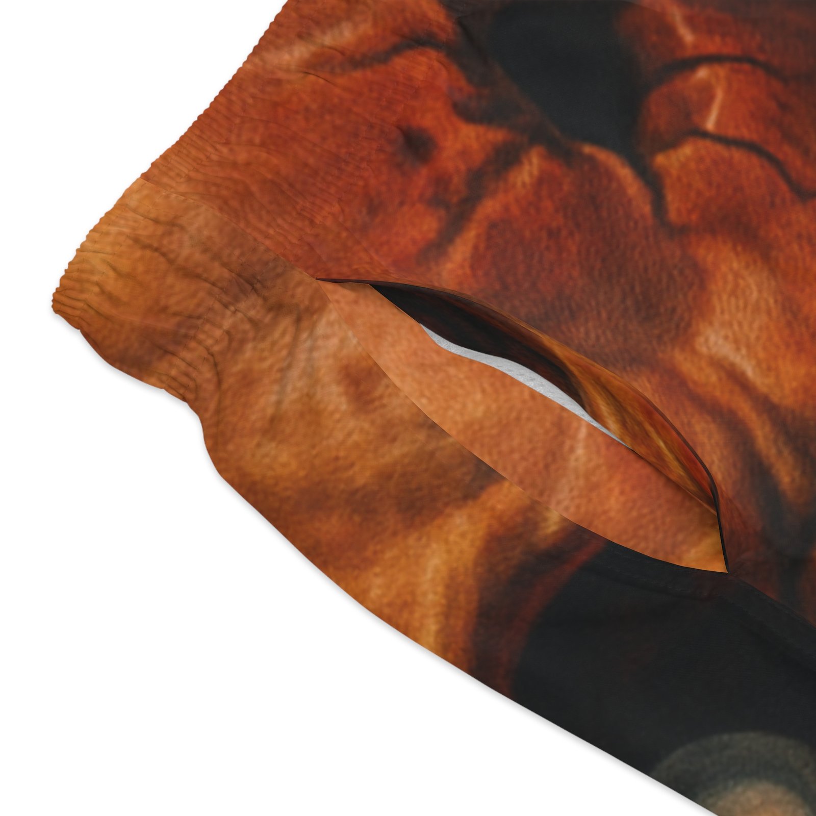 echoflame fire and ice mask swim trunks | flame duality all over print echoflame fire and ice mask swim trunks | flame duality all over print