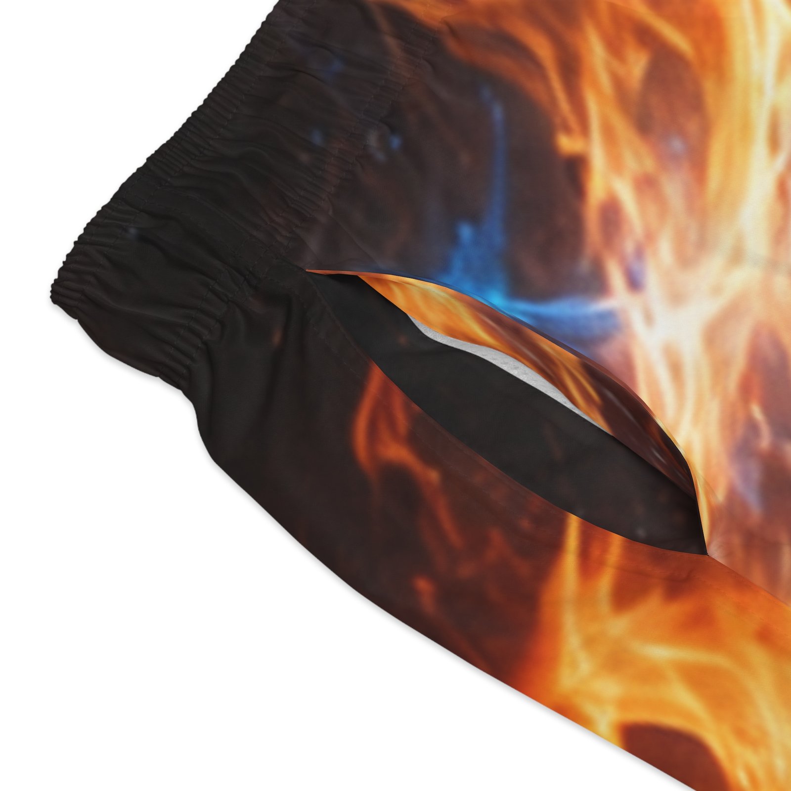 echoflame fire and ice emblem swim trunks | flame wave all over print echoflame fire and ice emblem swim trunks | flame wave all over print