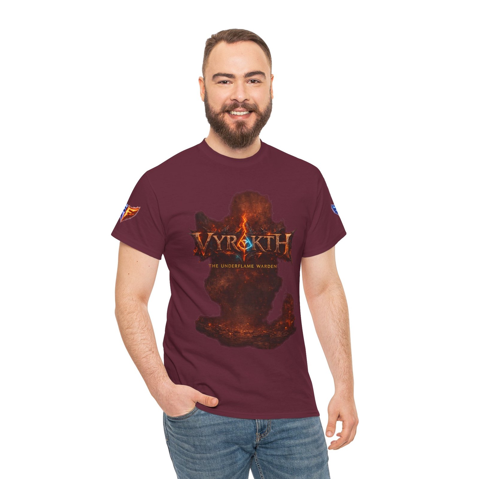 echoflame vyrakth dragon silhouette tee — vyrakth fantasy dragon graphic t shirt echoflame vyrakth dragon silhouette tee — vyrakth fantasy dragon graphic t shirt