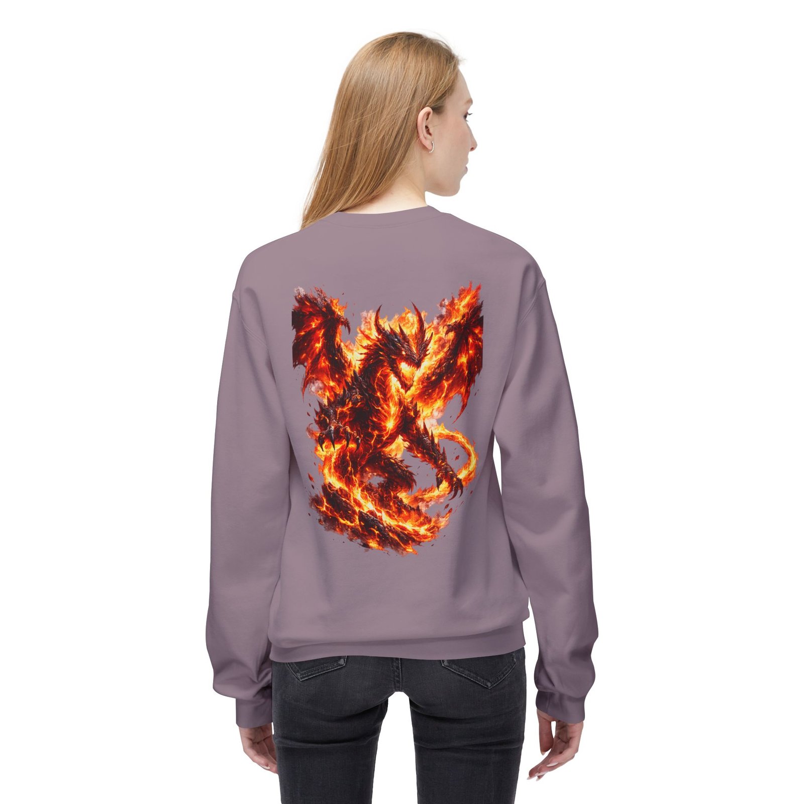 echoflame inferno dragon crewneck sweatshirt echoflame inferno dragon crewneck sweatshirt