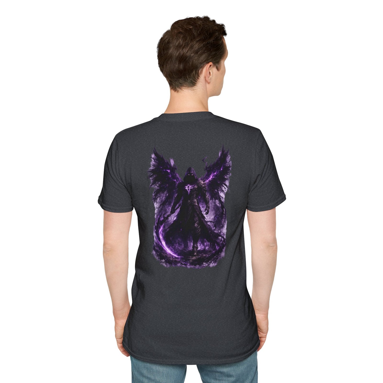 echoflame null seraph t shirt — purple fallen angel wings design echoflame null seraph t shirt — purple fallen angel wings design