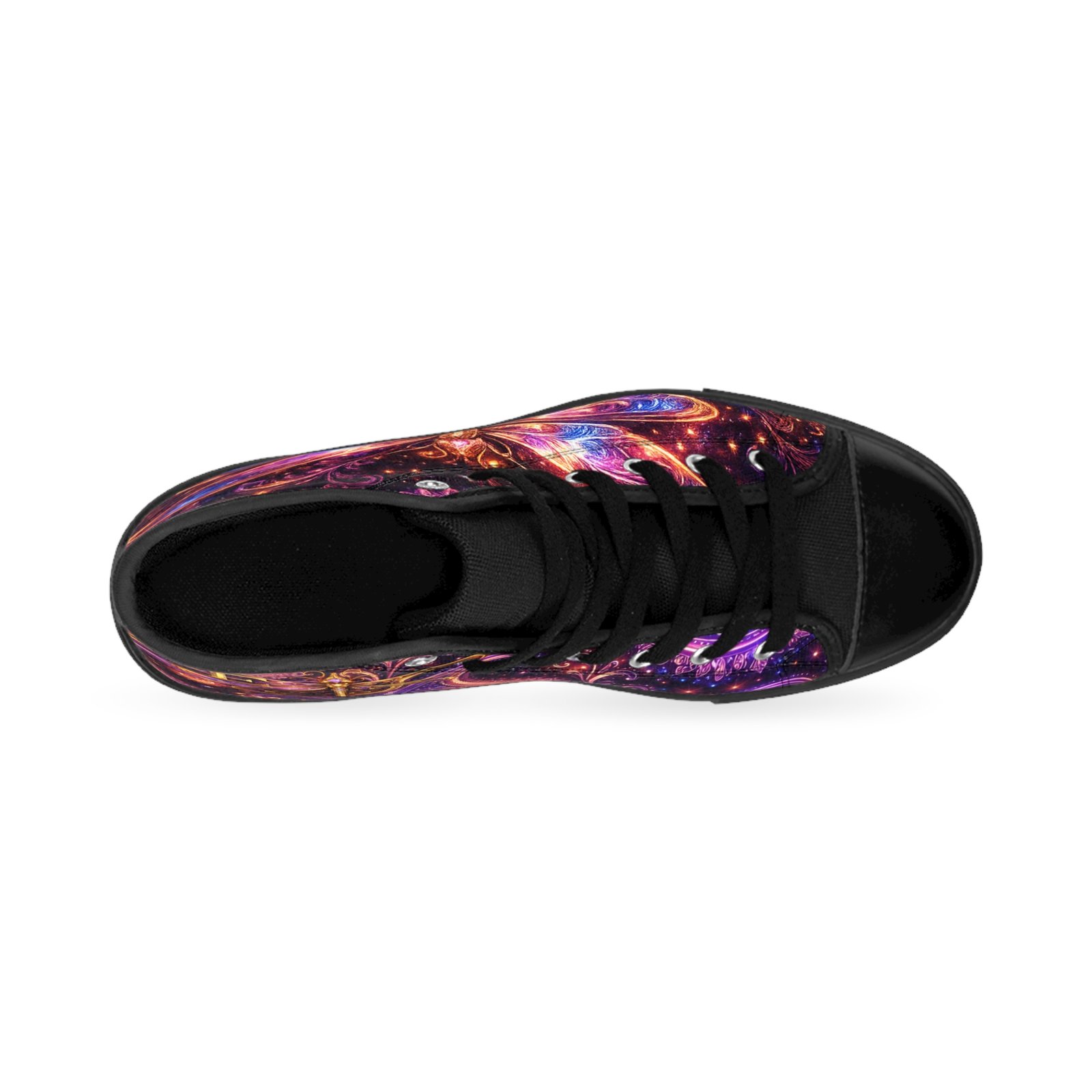 echoflame high top sneakers — purple fantasy dragonfly design echoflame high top sneakers — purple fantasy dragonfly design