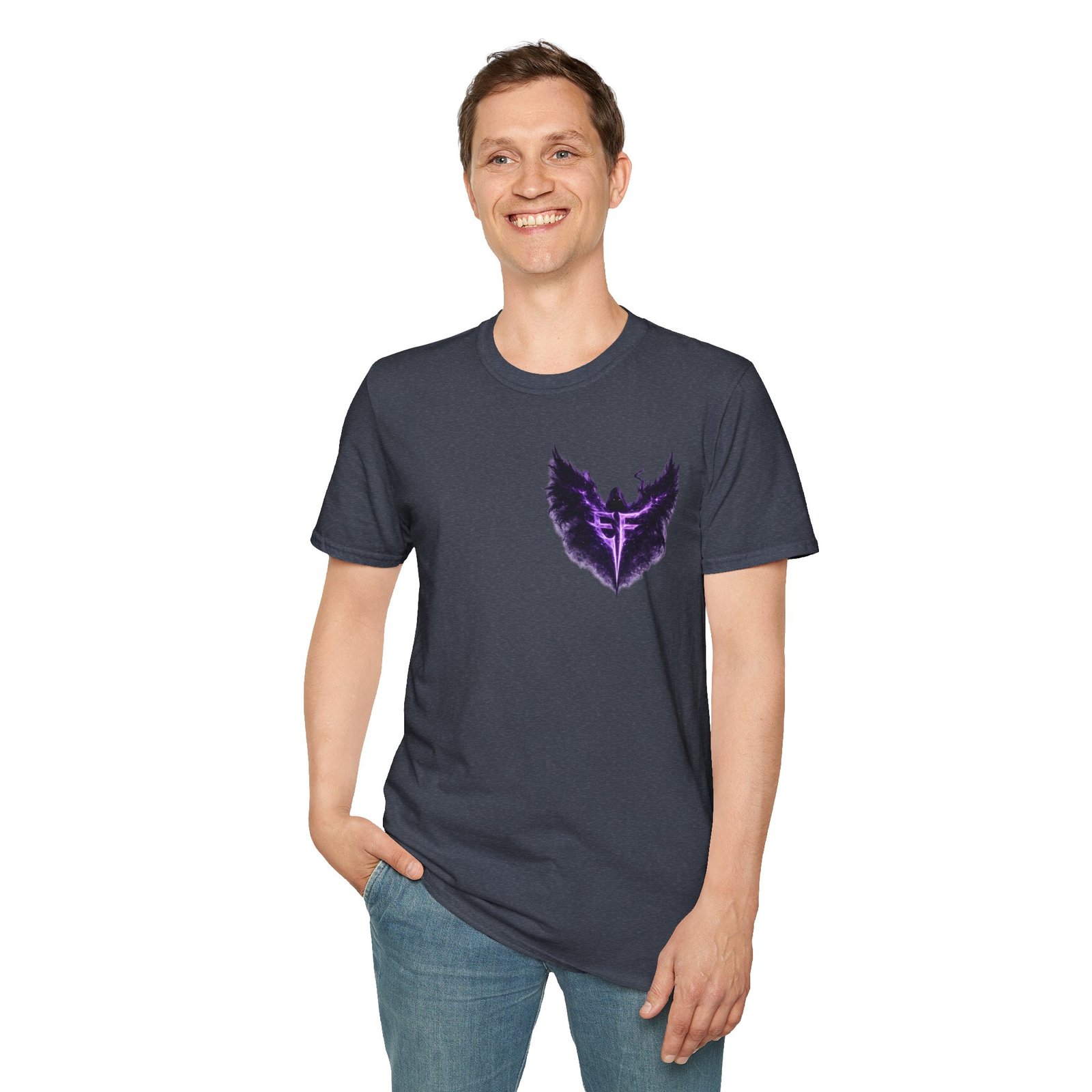 echoflame null seraph t shirt — purple fallen angel wings design echoflame null seraph t shirt — purple fallen angel wings design