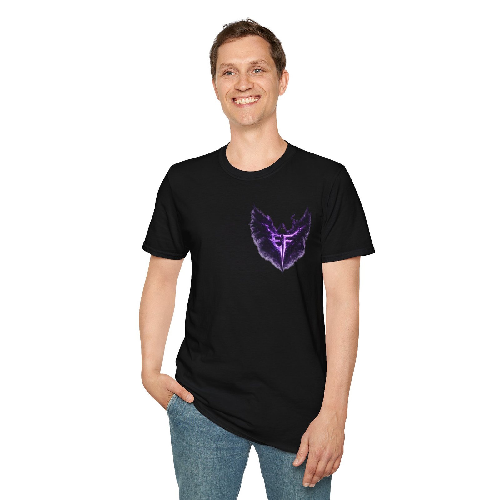 echoflame null seraph t shirt — purple fallen angel wings design echoflame null seraph t shirt — purple fallen angel wings design
