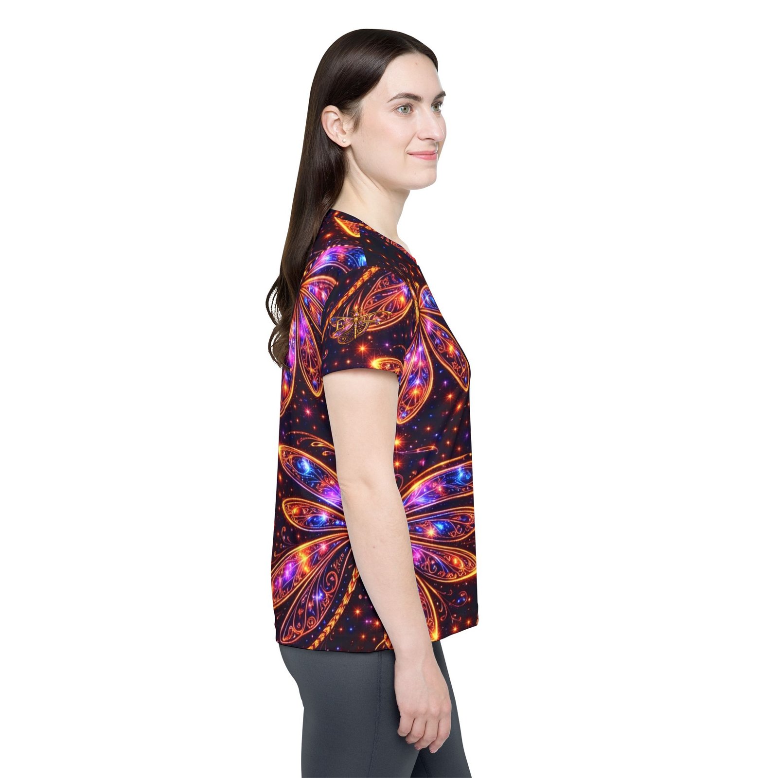 echoflame dragonfly galaxy women’s sports jersey — vibrant neon dragonfly all over print echoflame dragonfly galaxy women’s sports jersey — vibrant neon dragonfly all over print