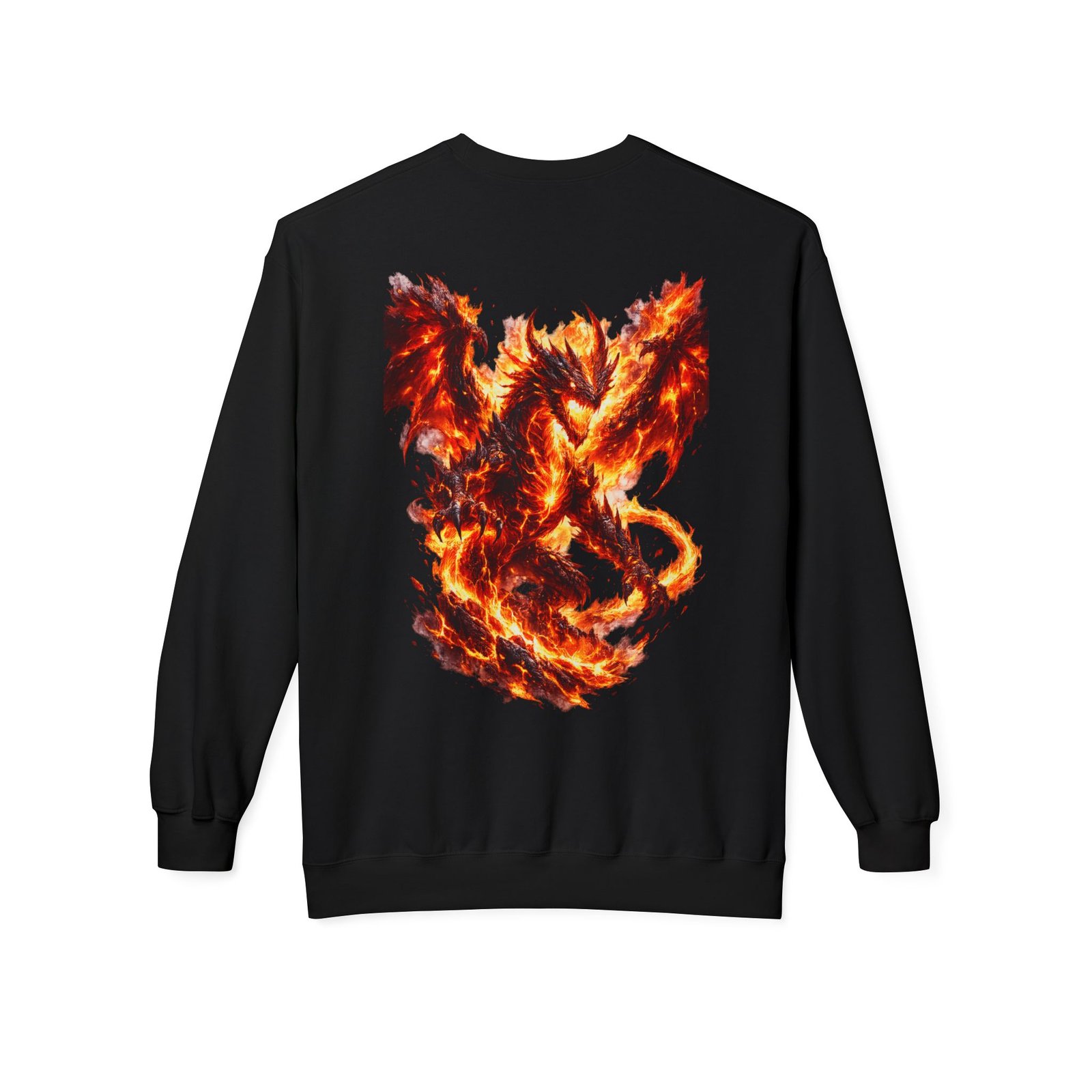 echoflame inferno dragon crewneck sweatshirt echoflame inferno dragon crewneck sweatshirt