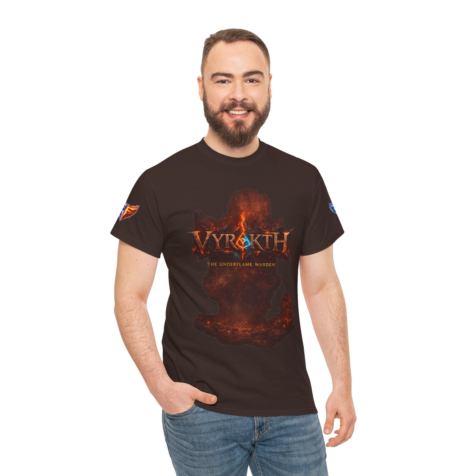 echoflame vyrakth dragon silhouette tee — vyrakth fantasy dragon graphic t shirt echoflame vyrakth dragon silhouette tee — vyrakth fantasy dragon graphic t shirt
