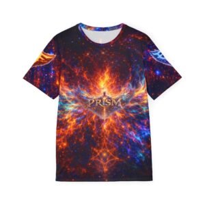 echoflame cosmic flame athletic jersey — 'prism' galaxy print