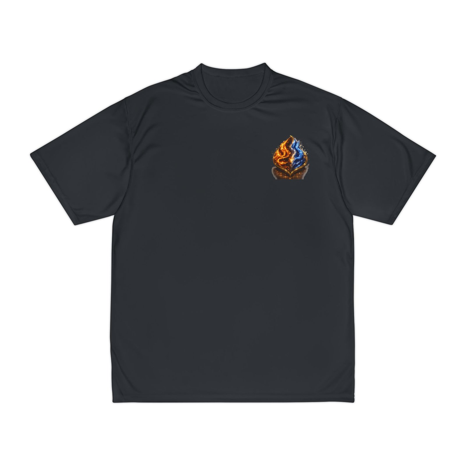 echoflame fire and ice flame graphic t shirt | small chest & upper back print echoflame fire and ice flame graphic t shirt | small chest & upper back print