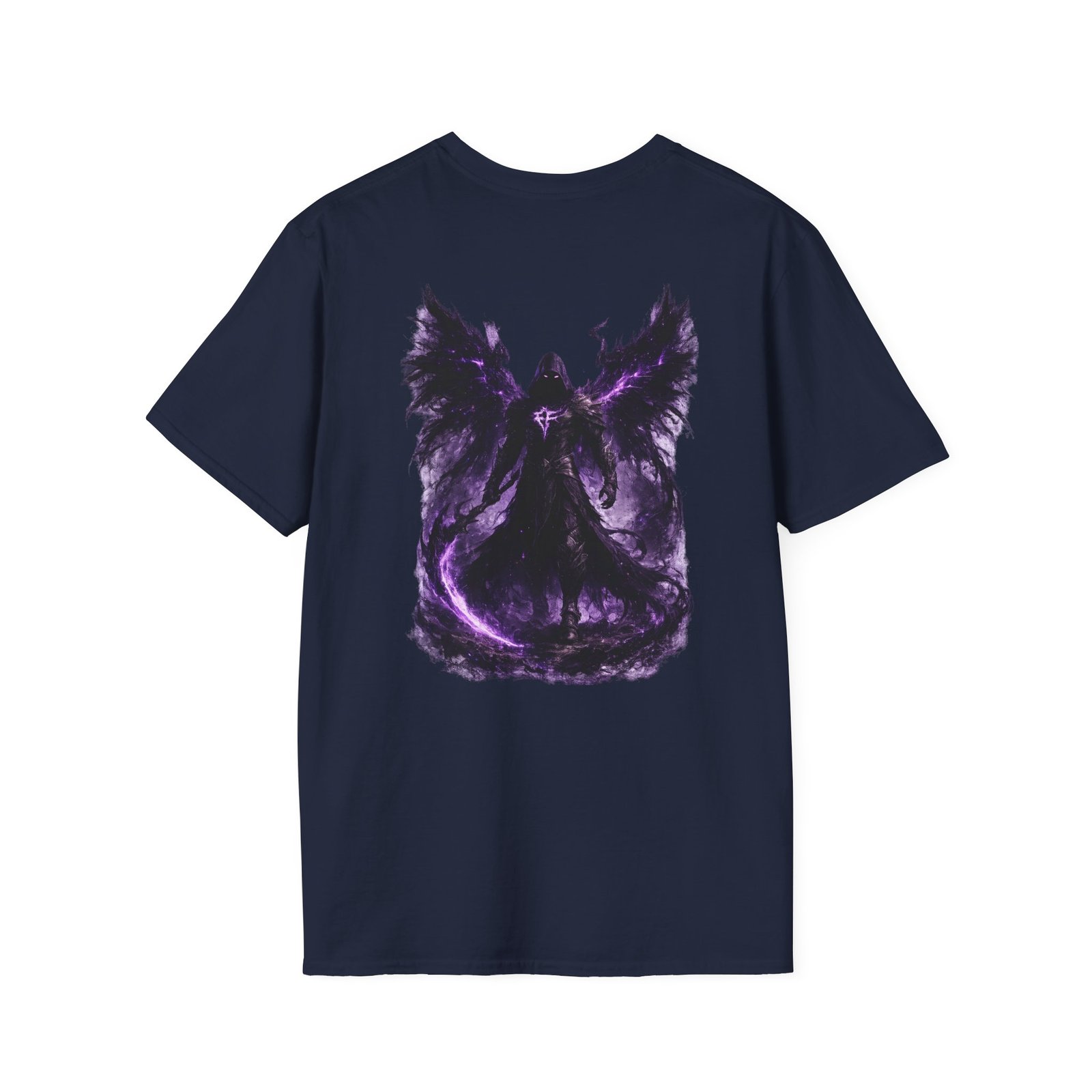 echoflame null seraph t shirt — purple fallen angel wings design echoflame null seraph t shirt — purple fallen angel wings design