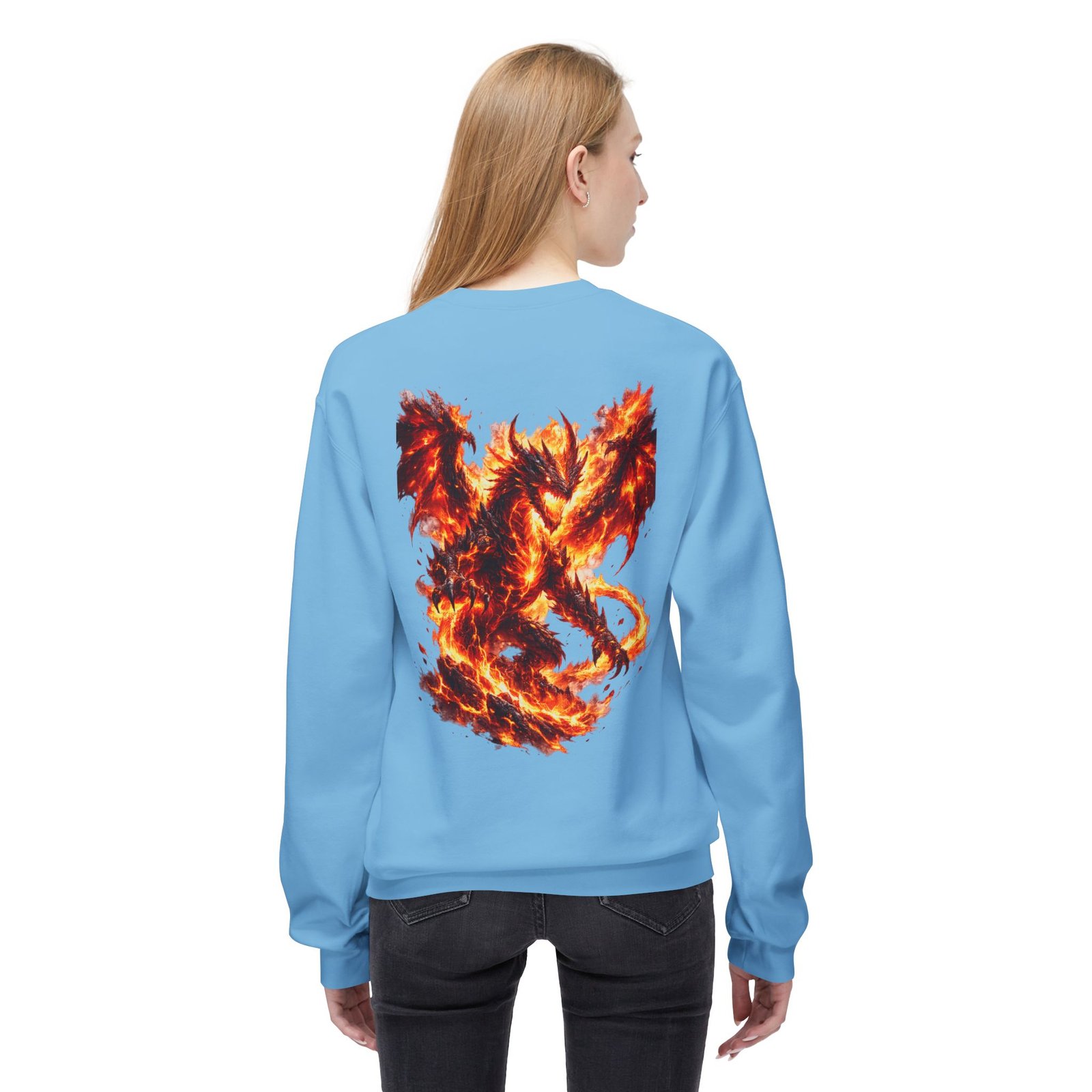 echoflame inferno dragon crewneck sweatshirt echoflame inferno dragon crewneck sweatshirt