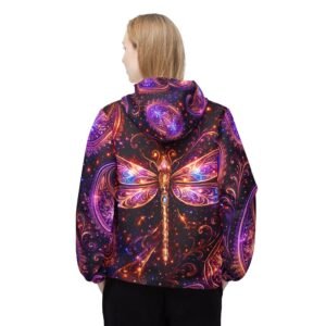 echoflame dragonfly paisley windbreaker jacket