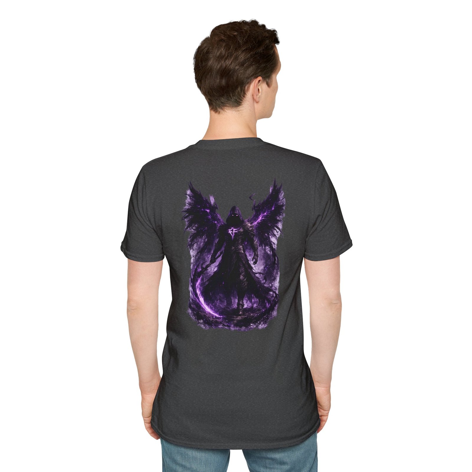 echoflame null seraph t shirt — purple fallen angel wings design echoflame null seraph t shirt — purple fallen angel wings design