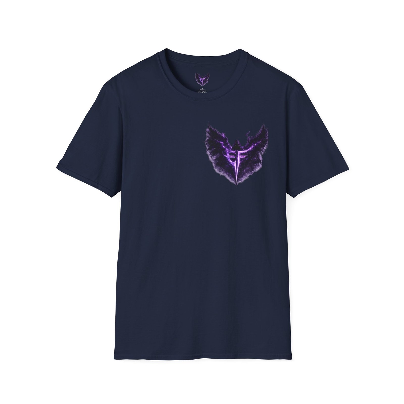 echoflame null seraph t shirt — purple fallen angel wings design echoflame null seraph t shirt — purple fallen angel wings design