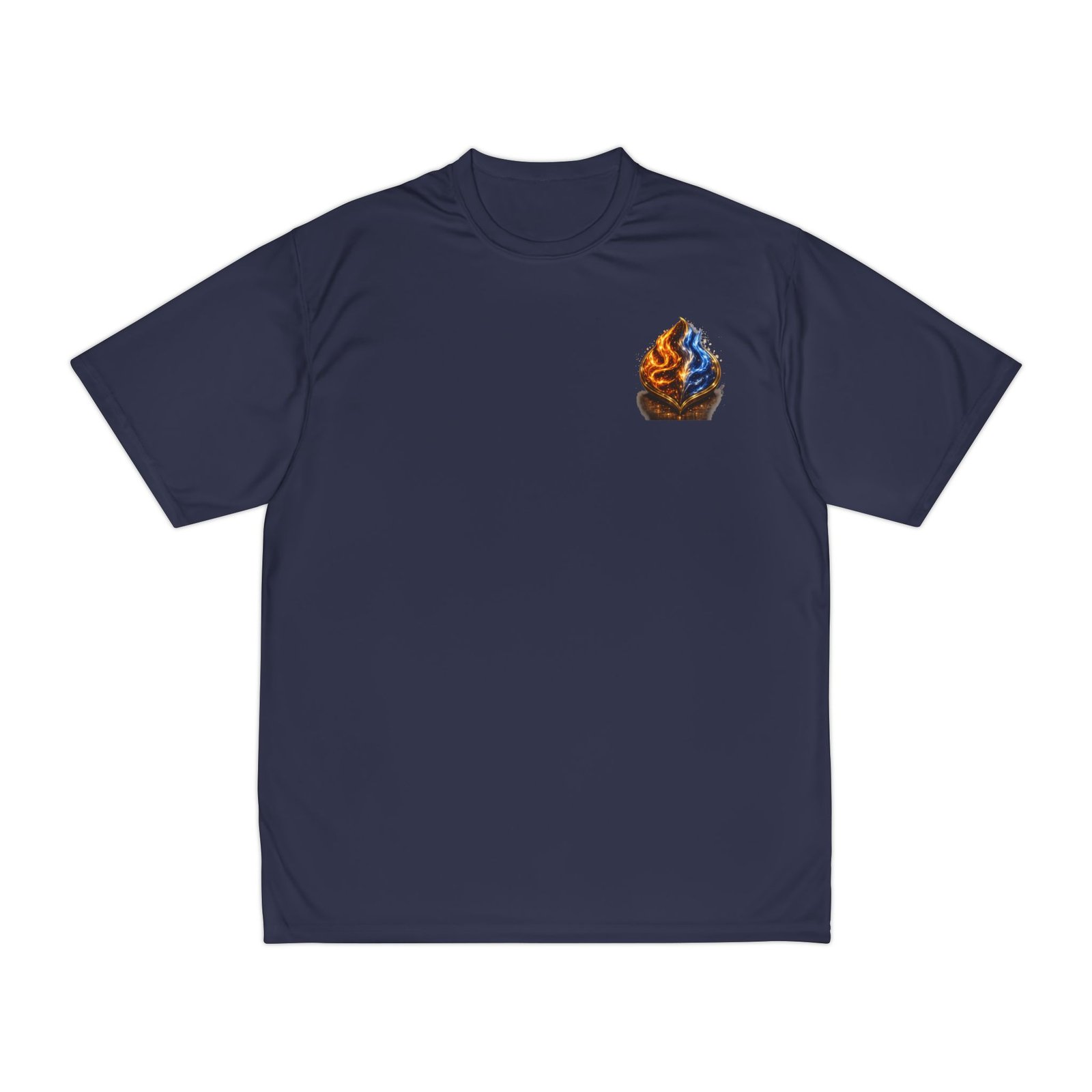 echoflame fire and ice flame graphic t shirt | small chest & upper back print echoflame fire and ice flame graphic t shirt | small chest & upper back print