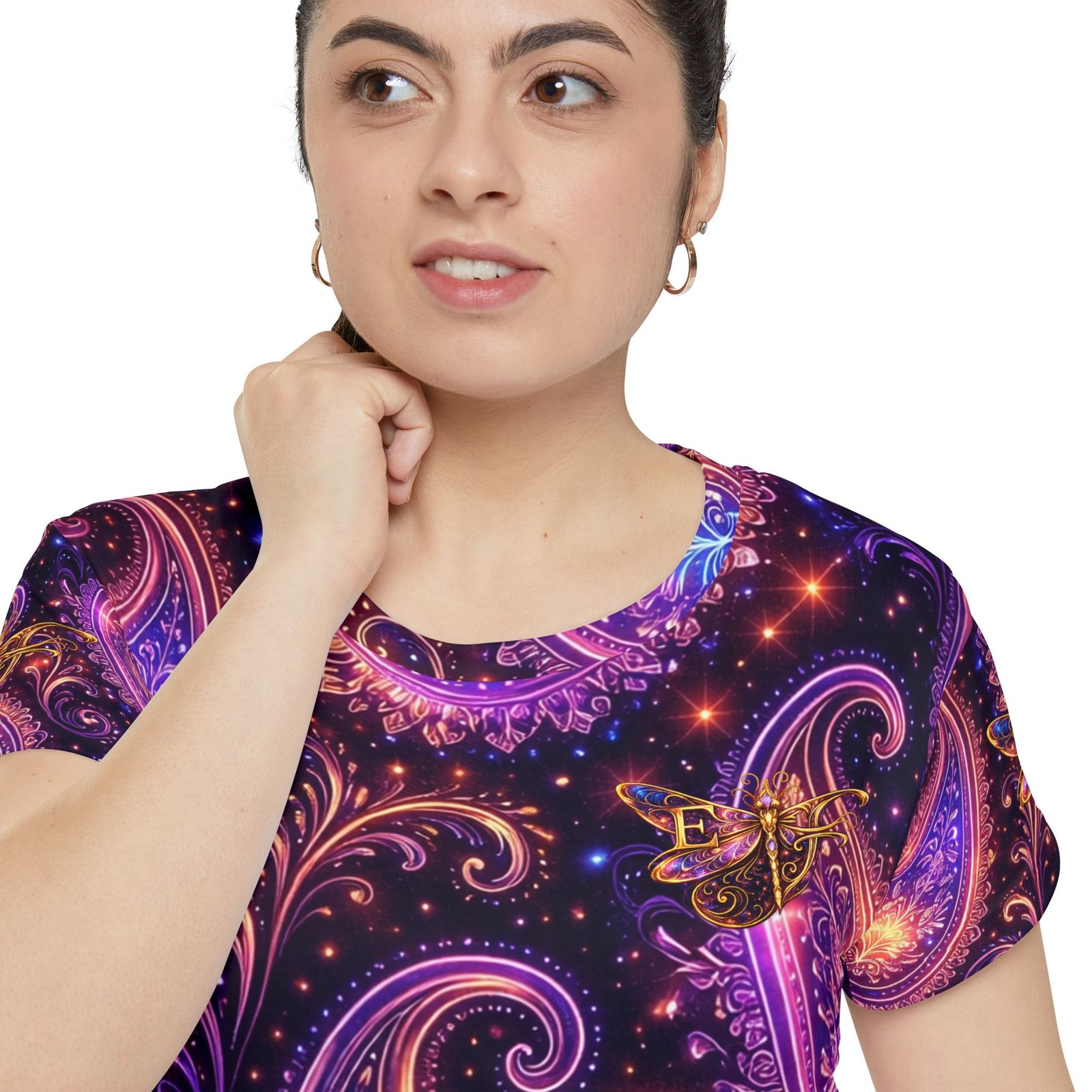 echoflame paisley dragonfly women's tee echoflame paisley dragonfly women's tee