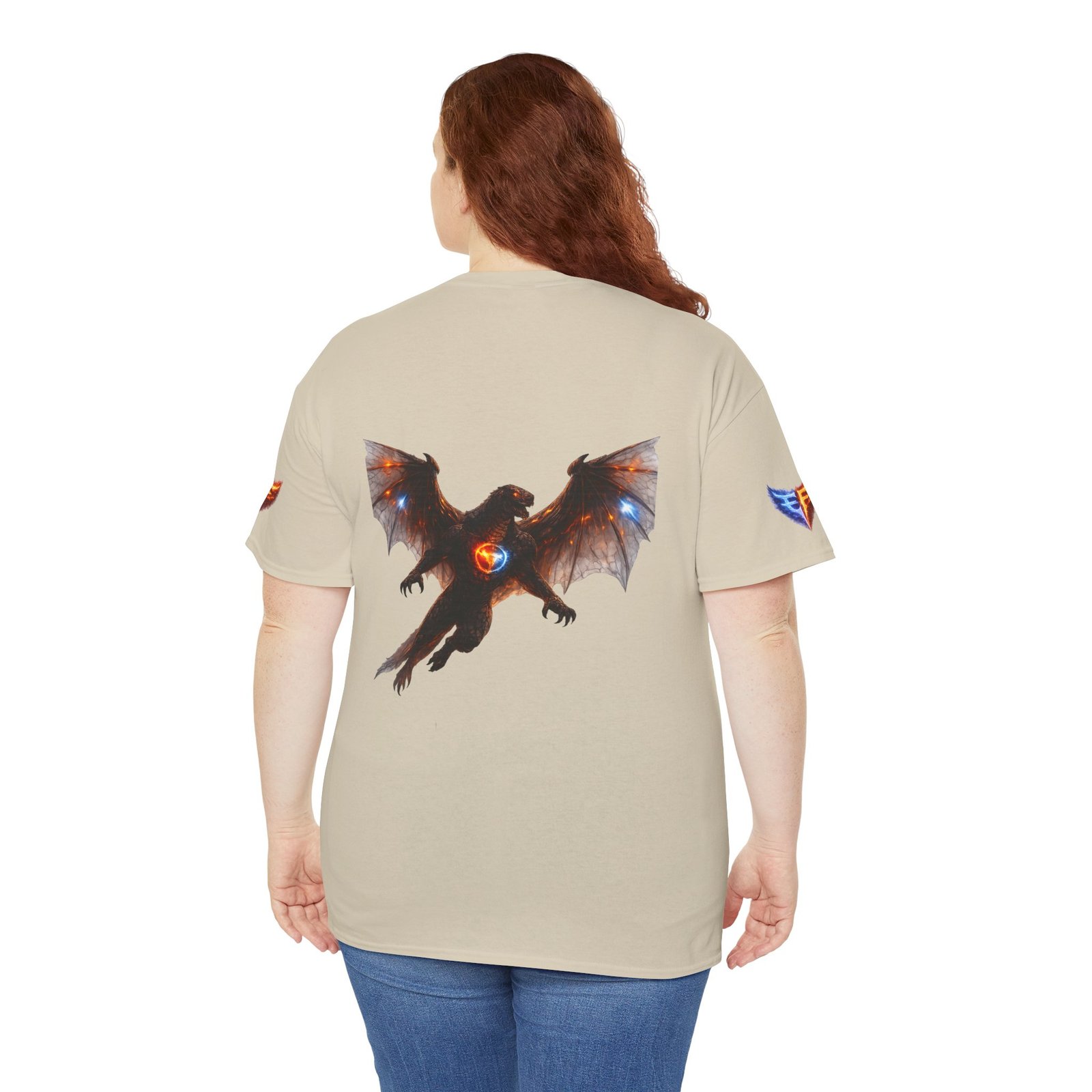 echoflame vyrakth dragon silhouette tee — vyrakth fantasy dragon graphic t shirt echoflame vyrakth dragon silhouette tee — vyrakth fantasy dragon graphic t shirt