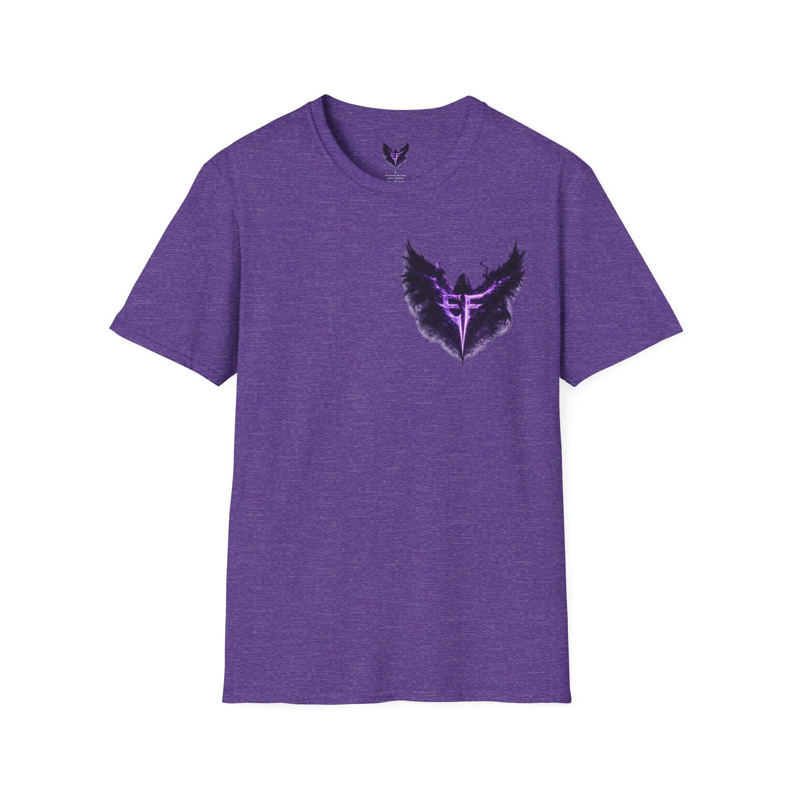 echoflame null seraph t shirt — purple fallen angel wings design echoflame null seraph t shirt — purple fallen angel wings design