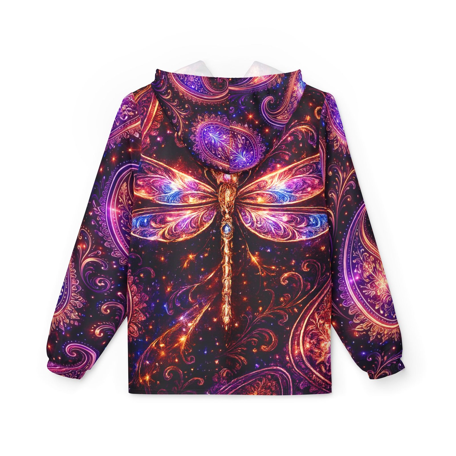 echoflame dragonfly paisley windbreaker jacket echoflame dragonfly paisley windbreaker jacket