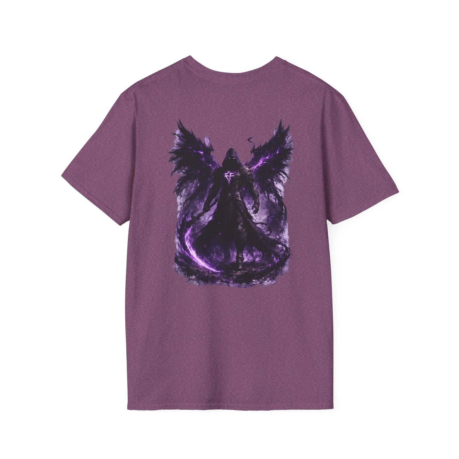 echoflame null seraph t shirt — purple fallen angel wings design echoflame null seraph t shirt — purple fallen angel wings design