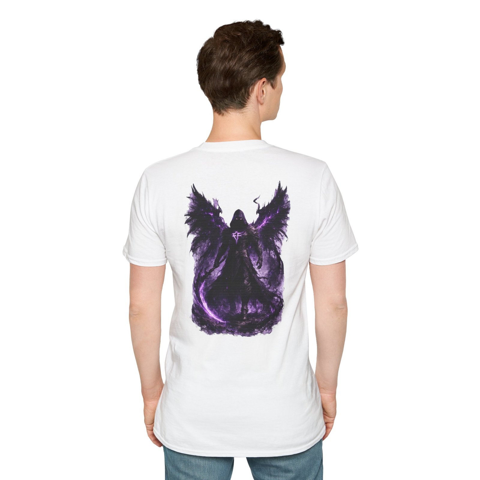 echoflame null seraph t shirt — purple fallen angel wings design echoflame null seraph t shirt — purple fallen angel wings design