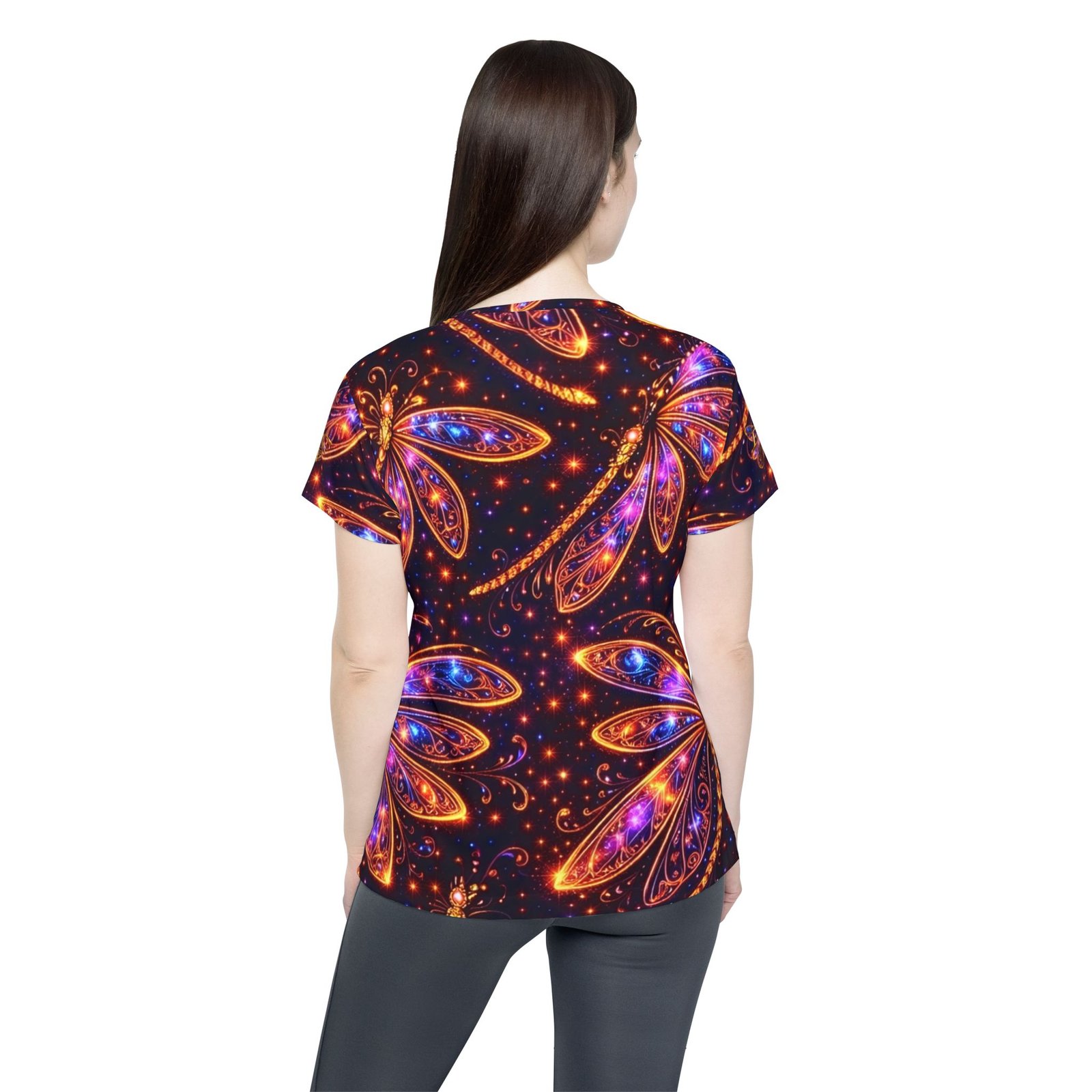 echoflame dragonfly galaxy women’s sports jersey — vibrant neon dragonfly all over print echoflame dragonfly galaxy women’s sports jersey — vibrant neon dragonfly all over print