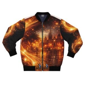 echoflame romantic cityscape eye illustration bomber jacket | all over print