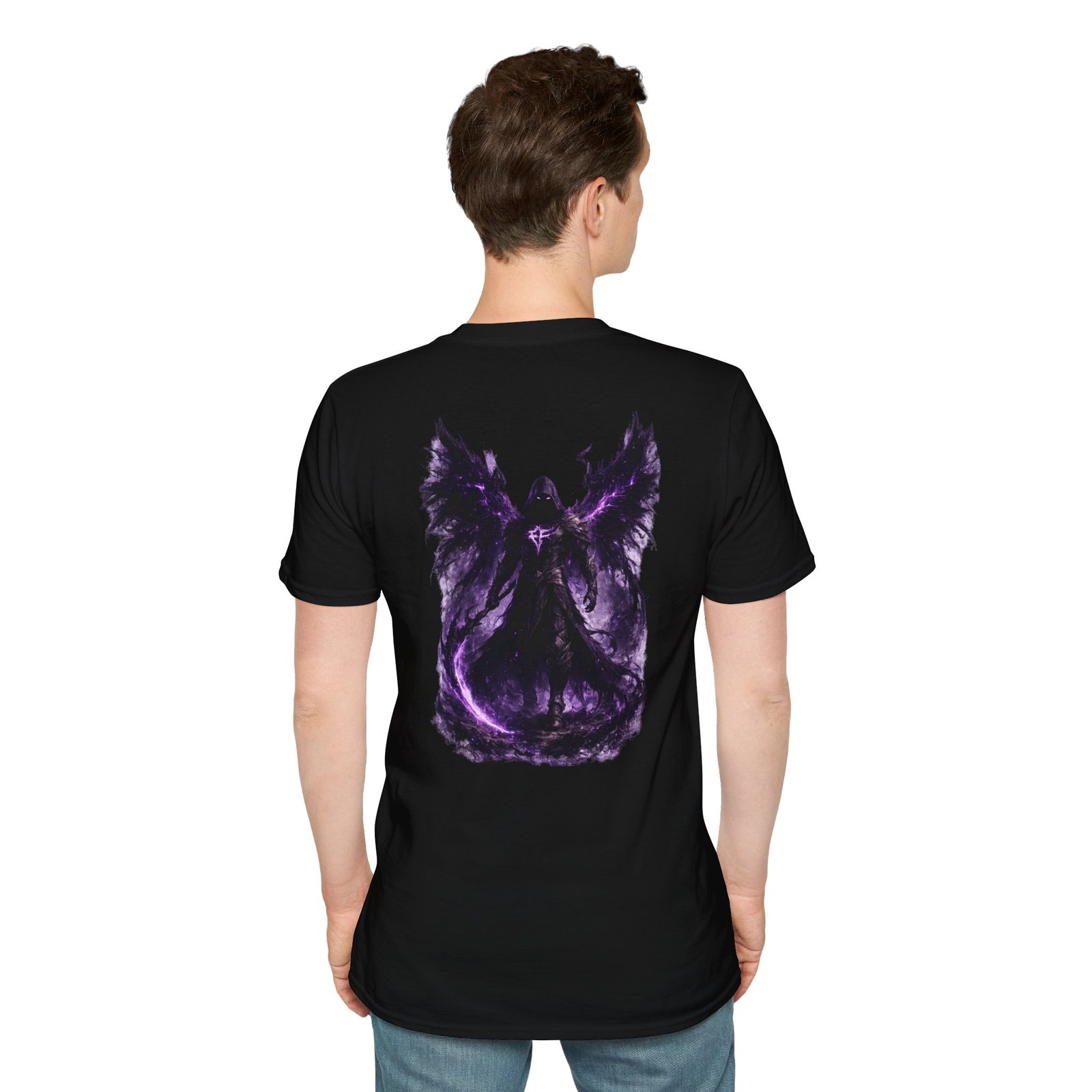 echoflame null seraph t shirt — purple fallen angel wings design echoflame null seraph t shirt — purple fallen angel wings design