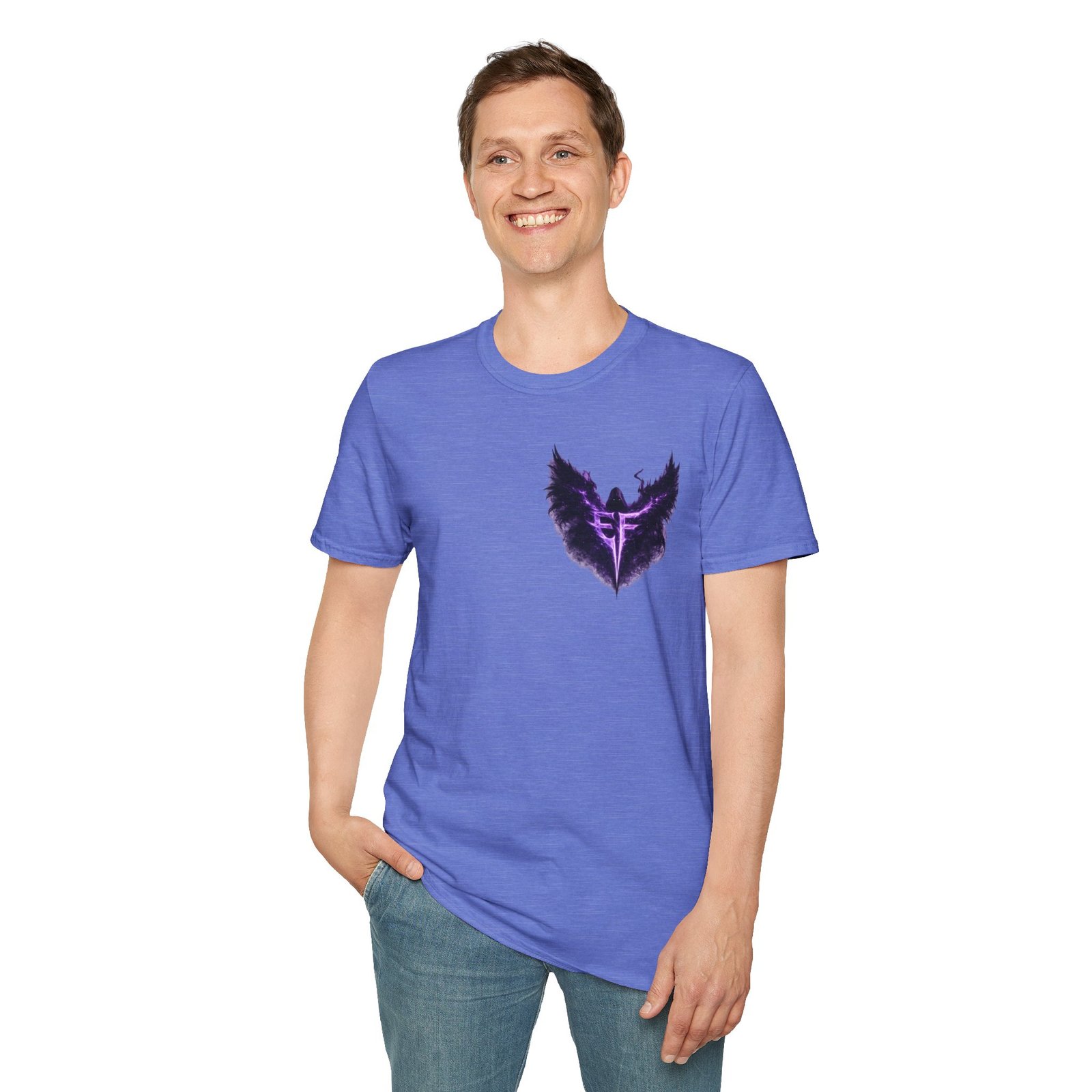 echoflame null seraph t shirt — purple fallen angel wings design echoflame null seraph t shirt — purple fallen angel wings design