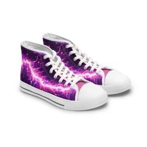 echoflame purple lightning women high top sneakers electric galaxy streetstyle shoes