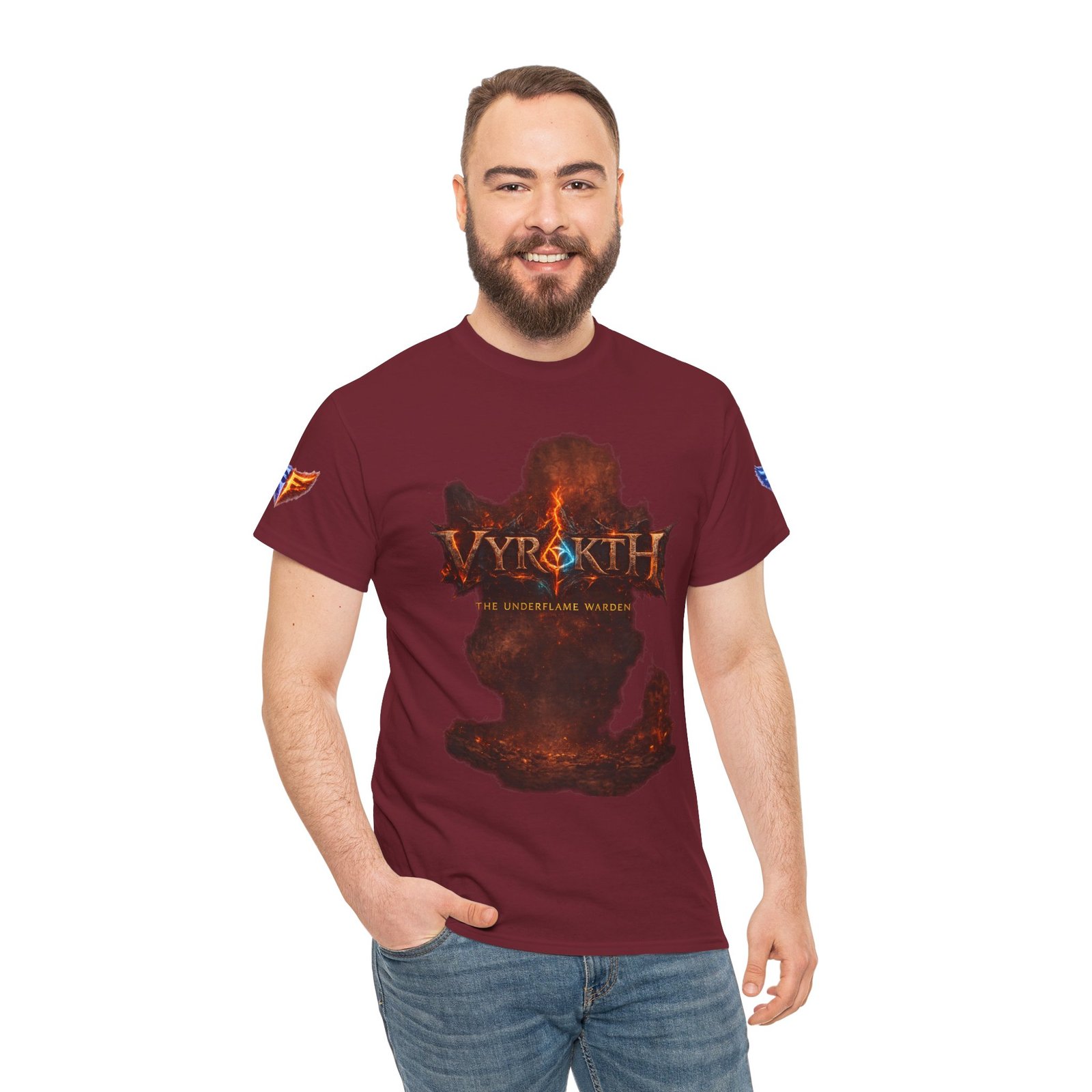 echoflame vyrakth dragon silhouette tee — vyrakth fantasy dragon graphic t shirt echoflame vyrakth dragon silhouette tee — vyrakth fantasy dragon graphic t shirt