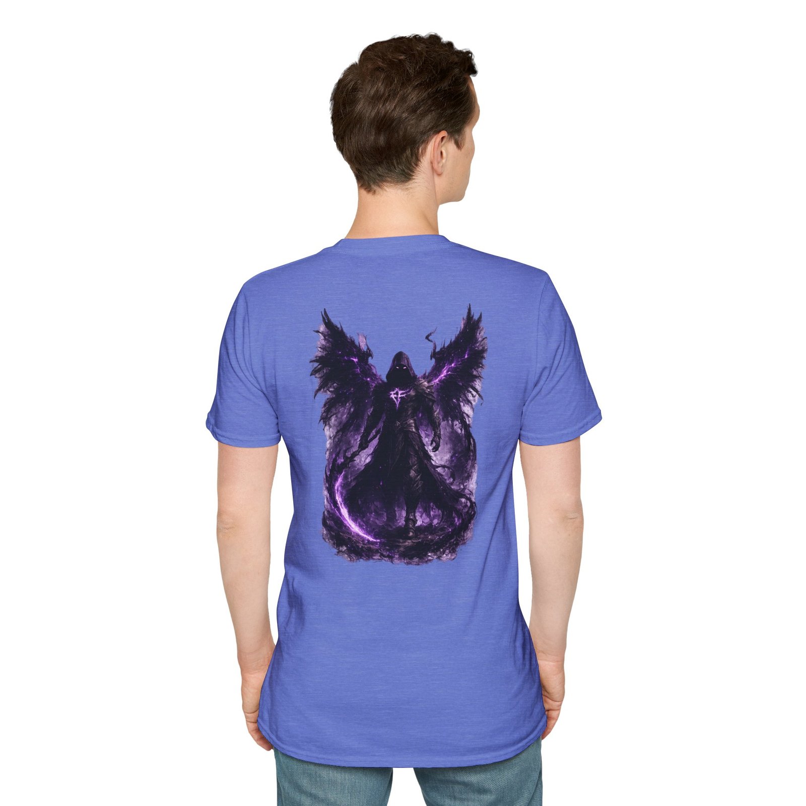 echoflame null seraph t shirt — purple fallen angel wings design echoflame null seraph t shirt — purple fallen angel wings design
