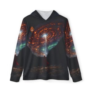echoflame cosmic spiral portal hoodie | galaxy aurora hooded pullover