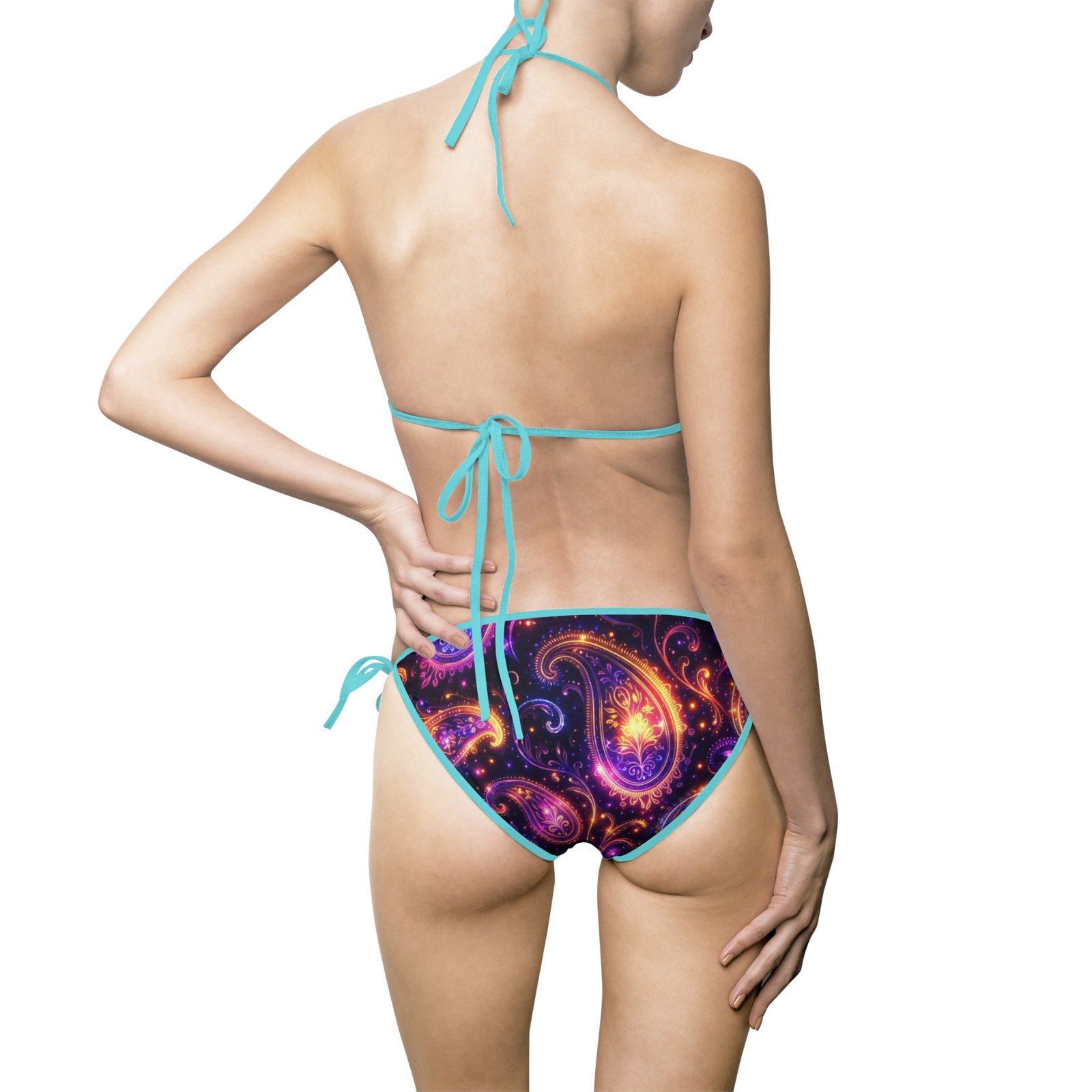 echoflame galaxy swirl bikini — purple cosmic print triangle swimsuit echoflame galaxy swirl bikini — purple cosmic print triangle swimsuit