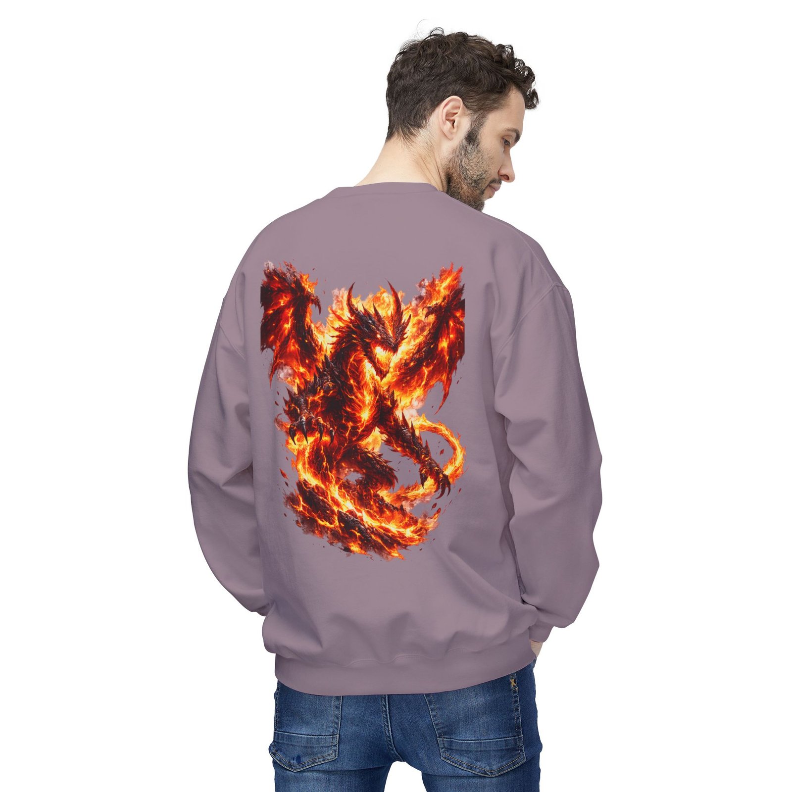 echoflame inferno dragon crewneck sweatshirt echoflame inferno dragon crewneck sweatshirt