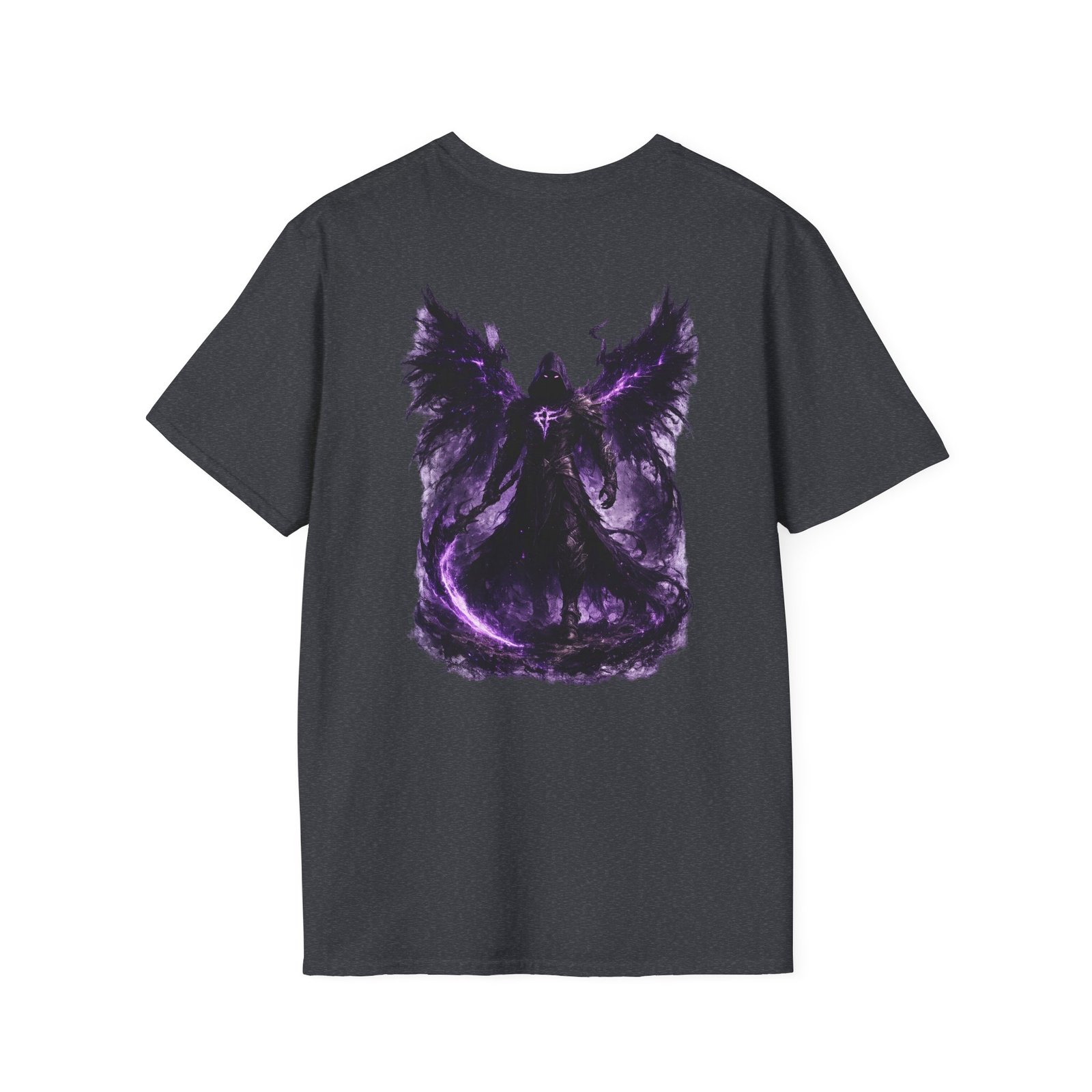 echoflame null seraph t shirt — purple fallen angel wings design echoflame null seraph t shirt — purple fallen angel wings design