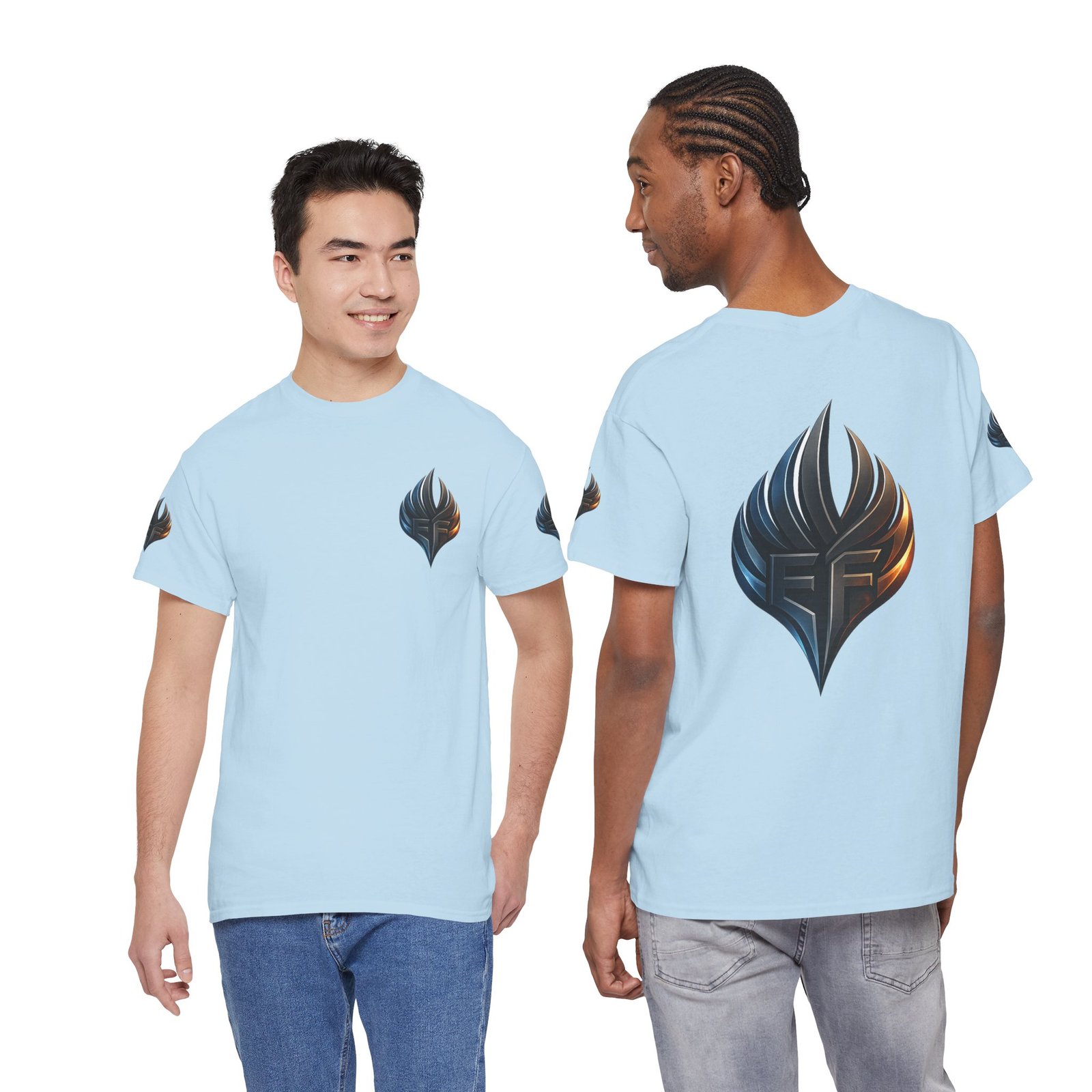echoflame ember crest tee — minimal flame logo graphic t shirt echoflame ember crest tee — minimal flame logo graphic t shirt