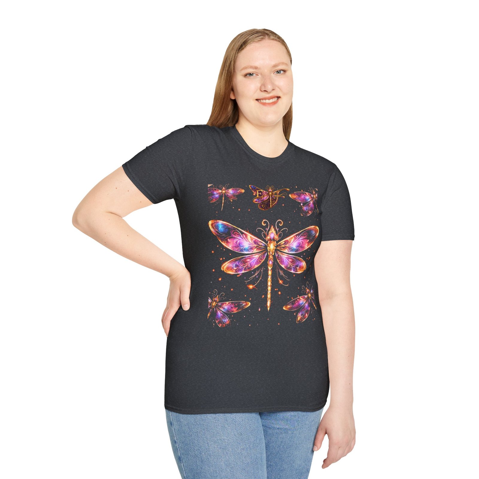 echoflame dragonfly watercolor t shirt — colorful boho nature tee for women & men echoflame dragonfly watercolor t shirt — colorful boho nature tee for women & men