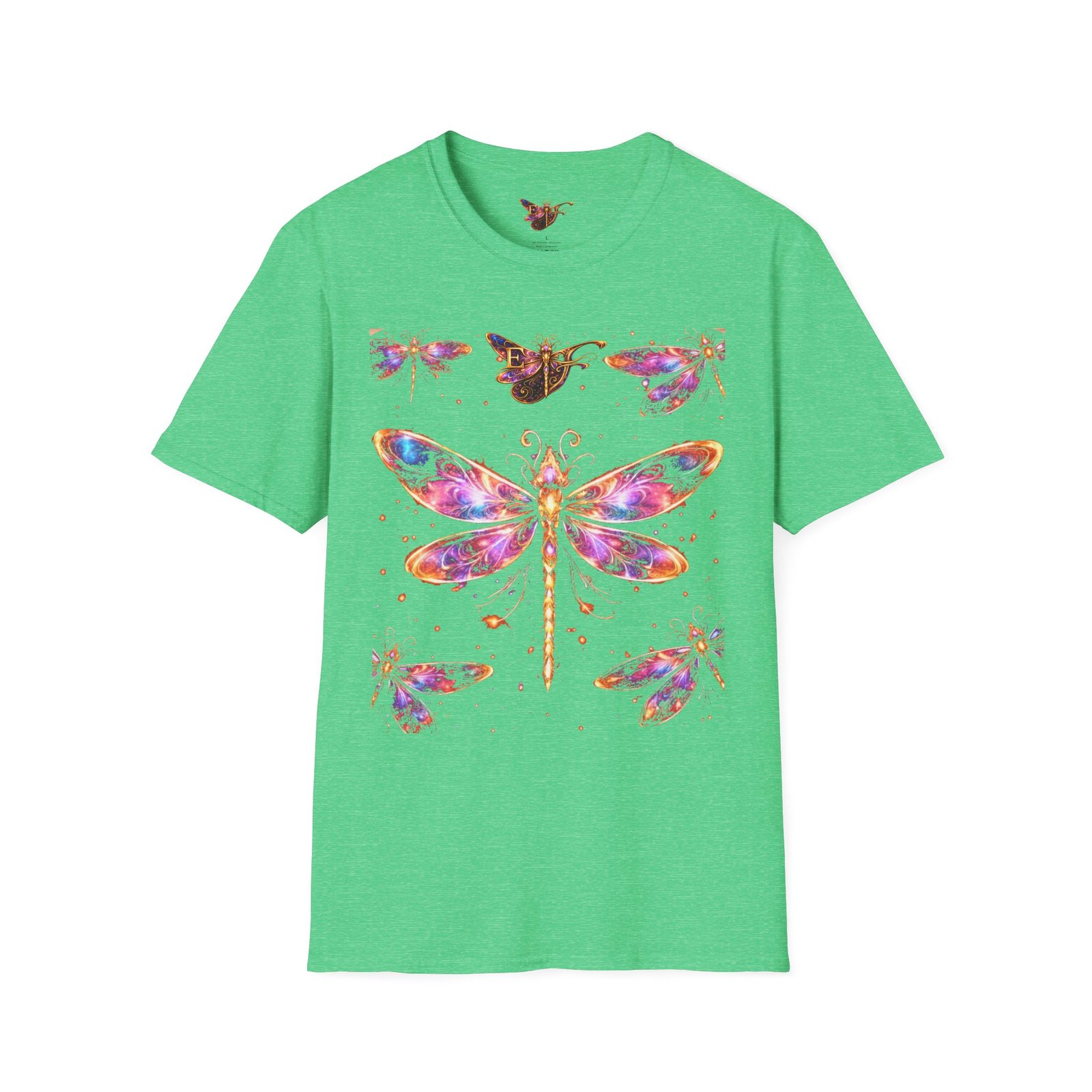 echoflame dragonfly watercolor t shirt — colorful boho nature tee for women & men echoflame dragonfly watercolor t shirt — colorful boho nature tee for women & men