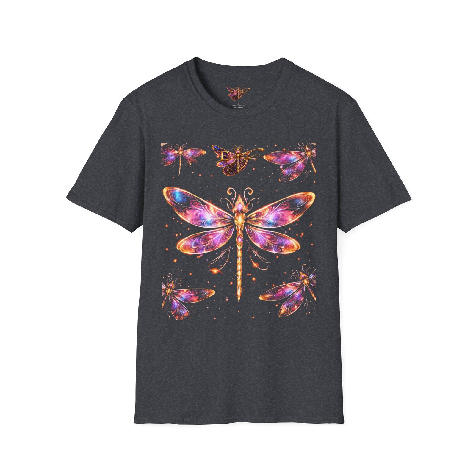 echoflame dragonfly watercolor t shirt — colorful boho nature tee for women & men echoflame dragonfly watercolor t shirt — colorful boho nature tee for women & men