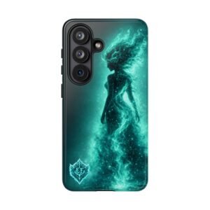 echoflame tough case — teal spirit woman galaxy phone case