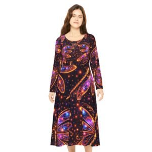 echoflame galactic dragonfly dance dress — long sleeve