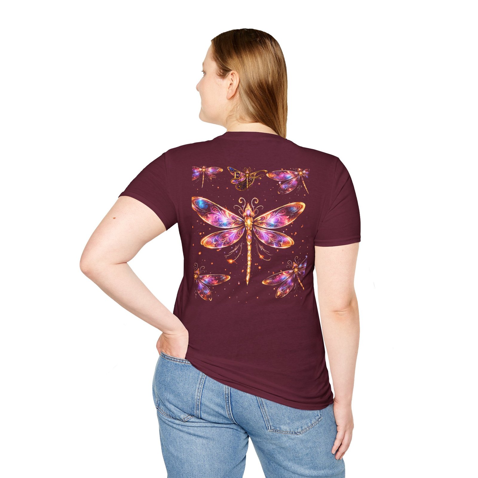 echoflame dragonfly watercolor t shirt — colorful boho nature tee for women & men echoflame dragonfly watercolor t shirt — colorful boho nature tee for women & men
