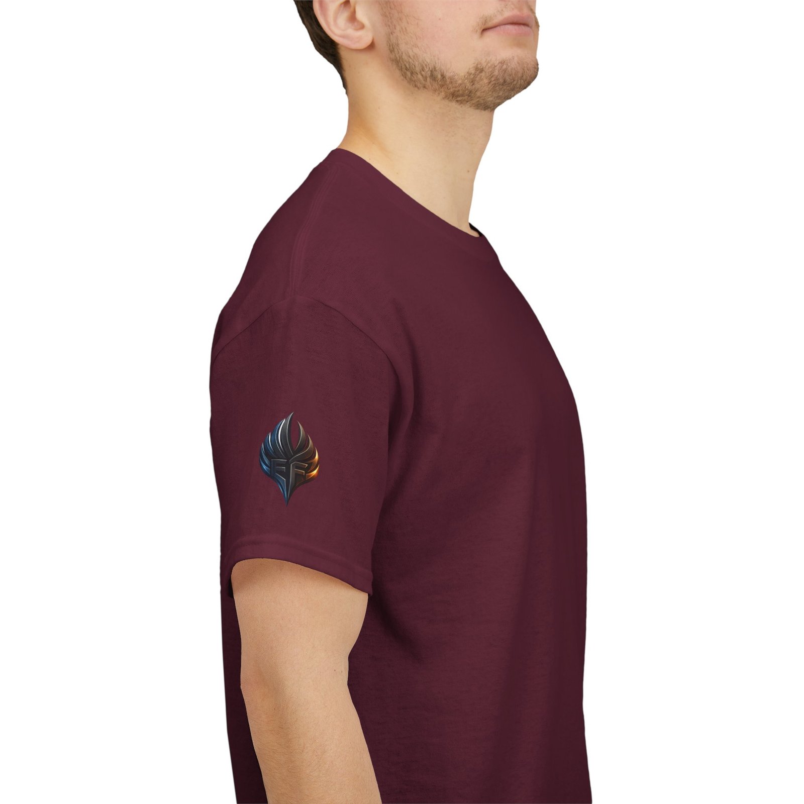 echoflame ember crest tee — minimal flame logo graphic t shirt echoflame ember crest tee — minimal flame logo graphic t shirt