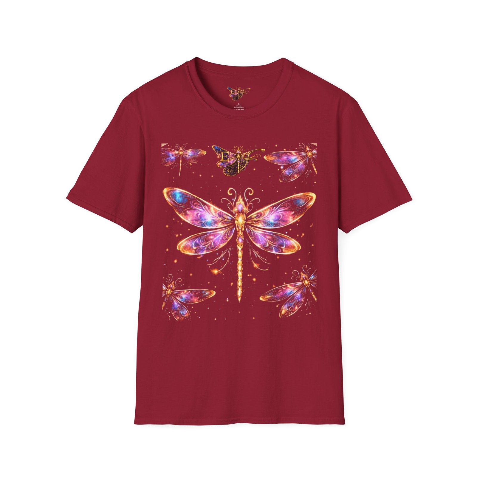 echoflame dragonfly watercolor t shirt — colorful boho nature tee for women & men echoflame dragonfly watercolor t shirt — colorful boho nature tee for women & men